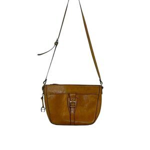 Etienne Aigner Vintage Shoulder Bag, tan leather, charm